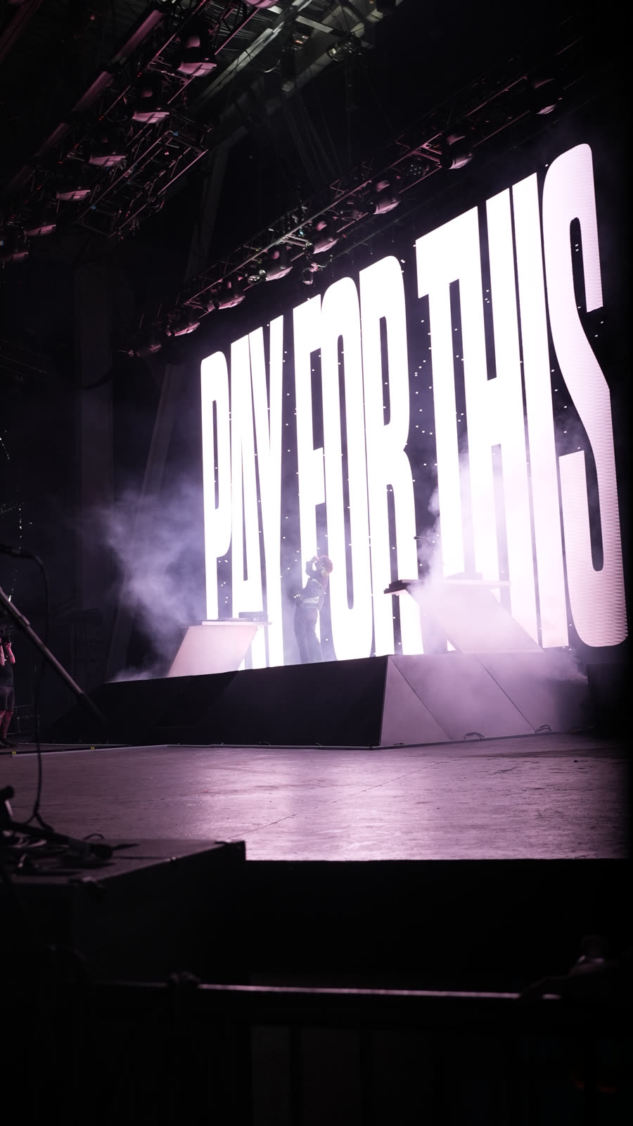 Festival stage signage