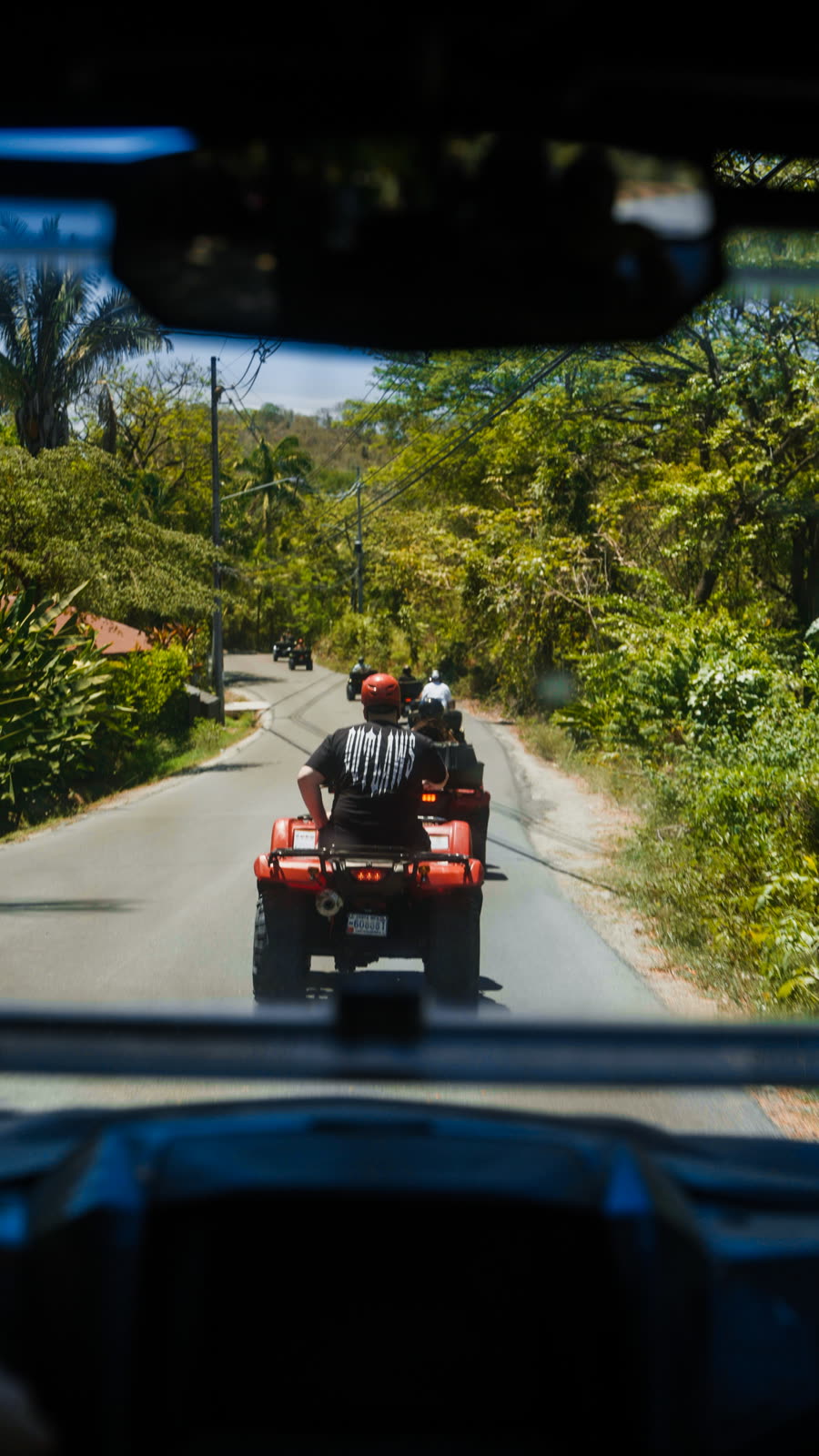 ATV on a jungle road