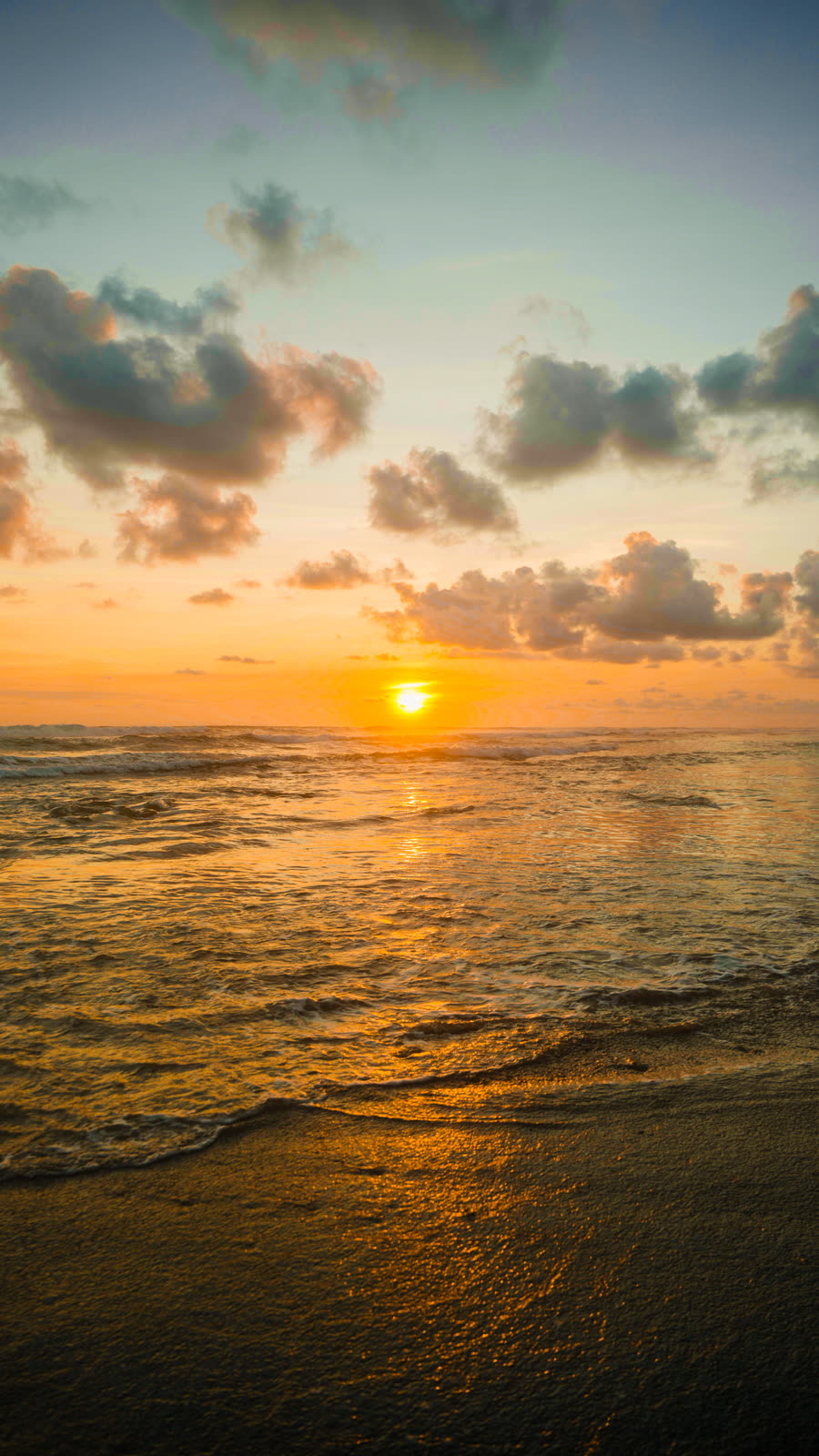 Sunset over the ocean
